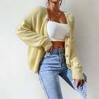 Chantal | Zacht Damesvest met Knopen en V-hals – Lichtgewicht Gebreid Vest