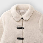 Aafje | Dames Cropped Fleece Jas – Warme Korte Jas van Polyesterfleece