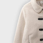 Aafje | Dames Cropped Fleece Jas – Warme Korte Jas van Polyesterfleece