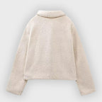 Aafje | Dames Cropped Fleece Jas – Warme Korte Jas van Polyesterfleece