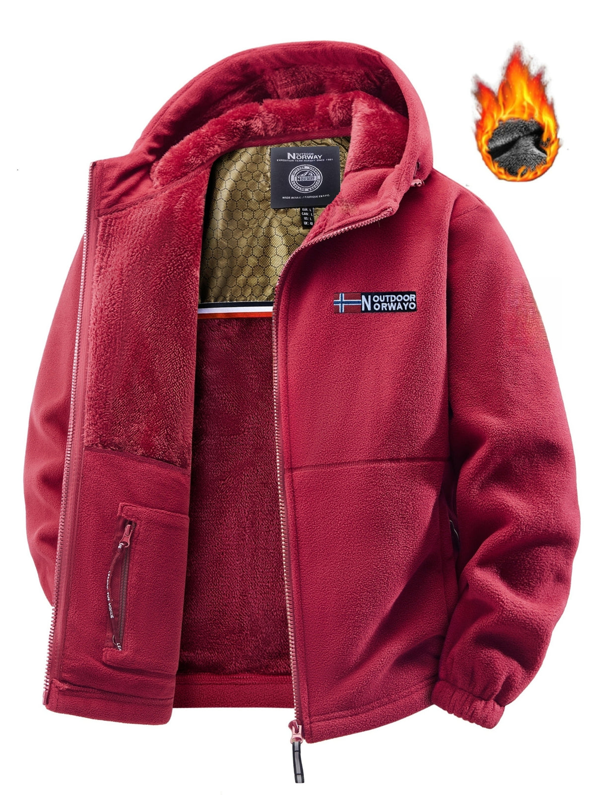 Marianna | Dames Fleecejas met Warme Voering, Dikke Fleece en Graphene Voering
