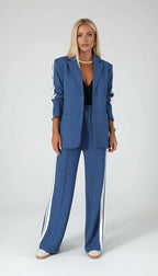 Aureline | Dames Blazer Set met Elastische Broek – 2-Delig Kantoorpak