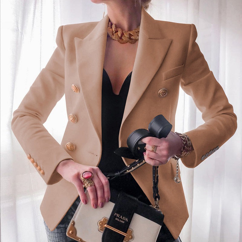 Aelina | Elegante Business Blazer Dames – Old Money Luxe, Klassieke Getailleerde Jas