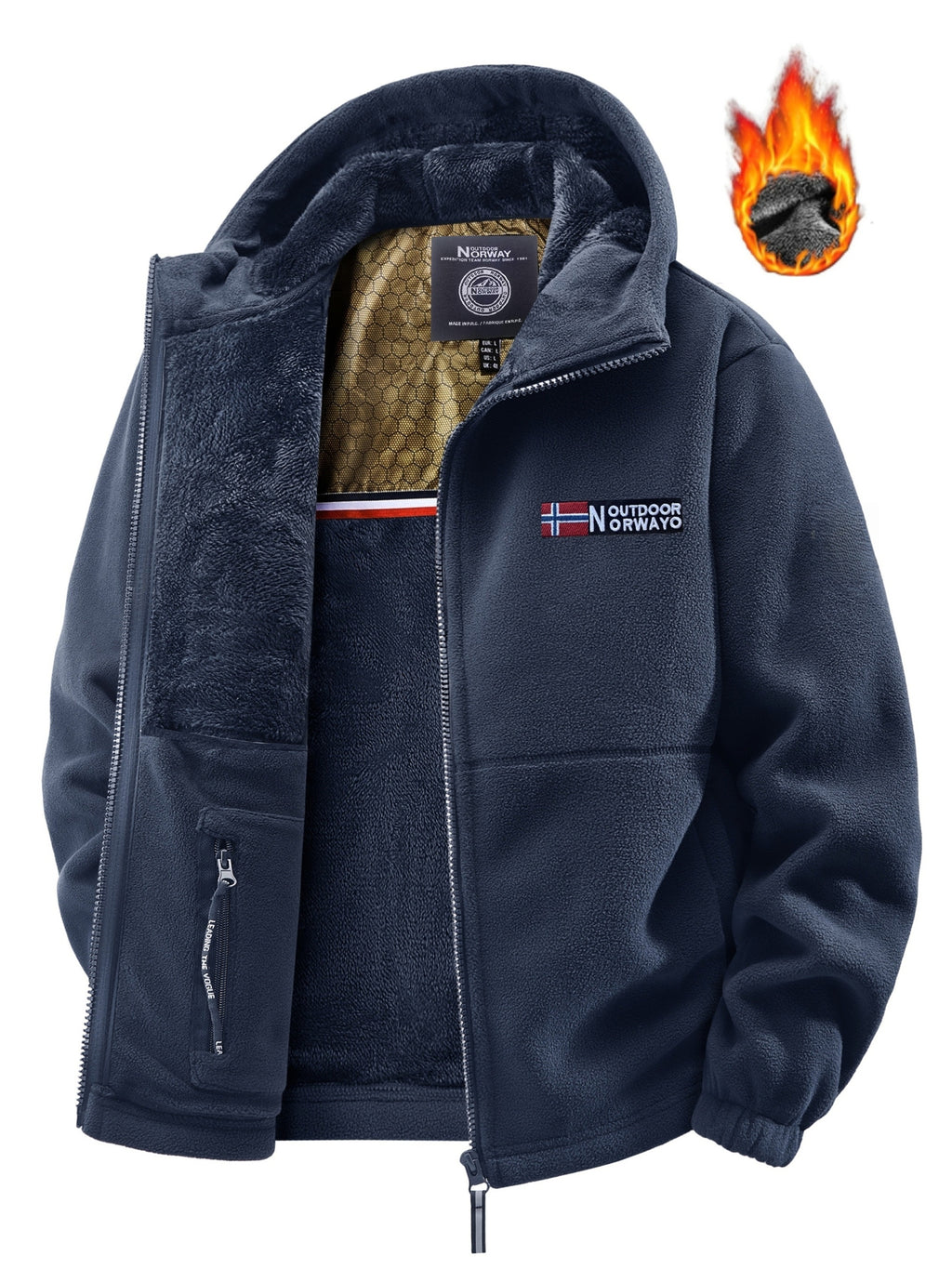 Marianna | Dames Fleecejas met Warme Voering, Dikke Fleece en Graphene Voering