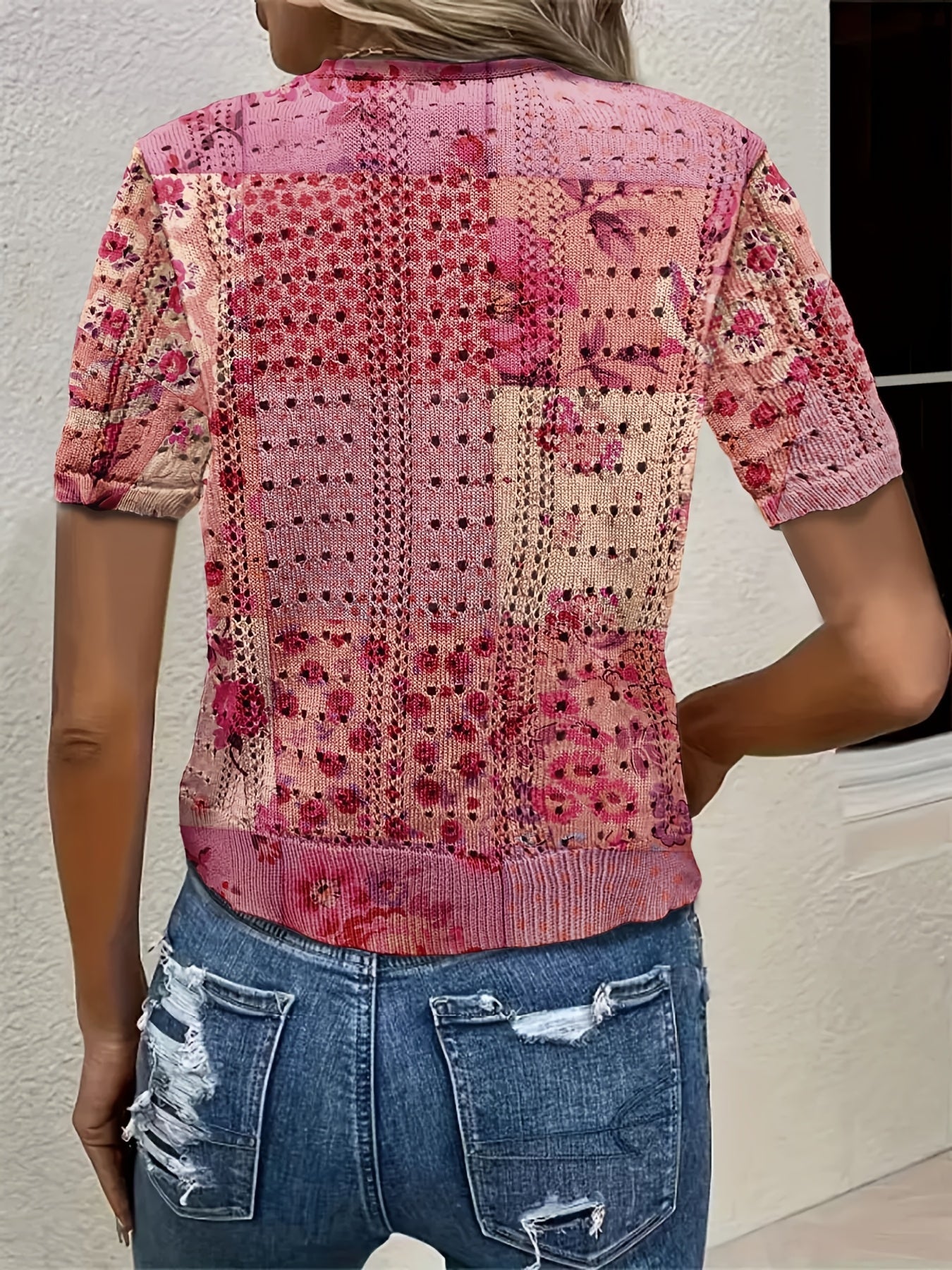 Oceira | Dames Boho Crochet Cardigan – Lichtgewicht Zomerse Trui, Open Voorzijde