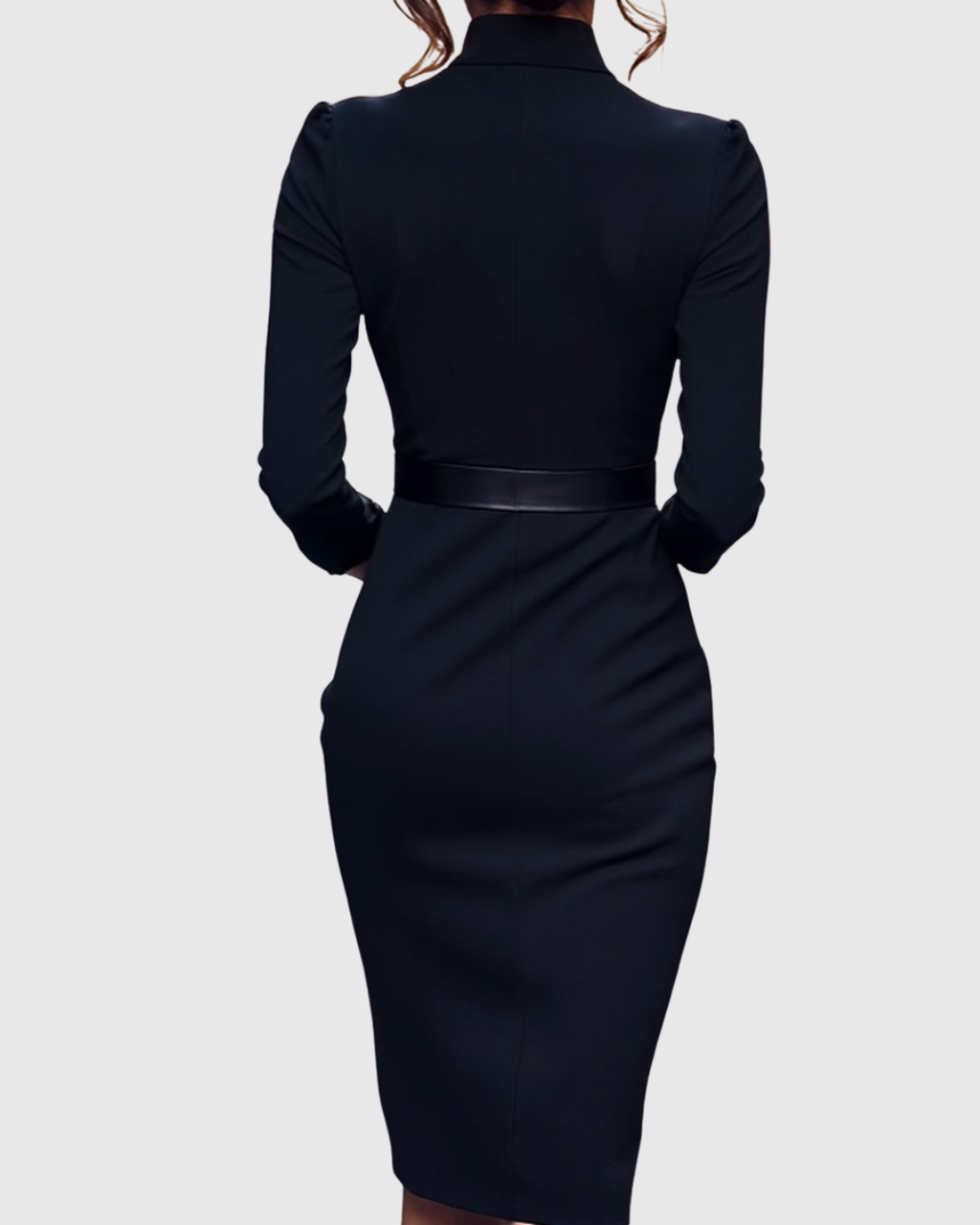 Serilda | Dames Midi Kokerjurk – Elegante Werkjurk