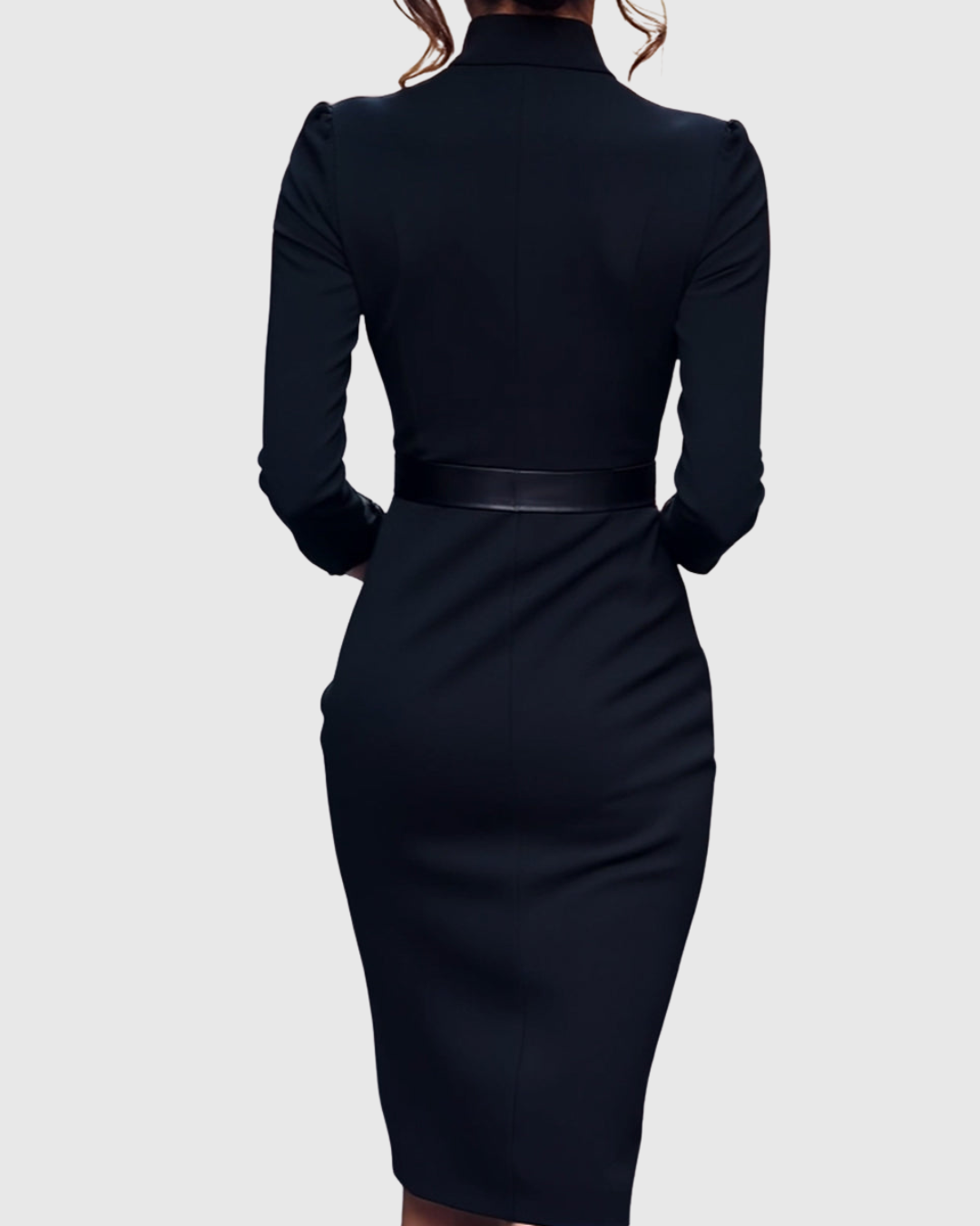 Serilda | Dames Midi Kokerjurk – Elegante Werkjurk