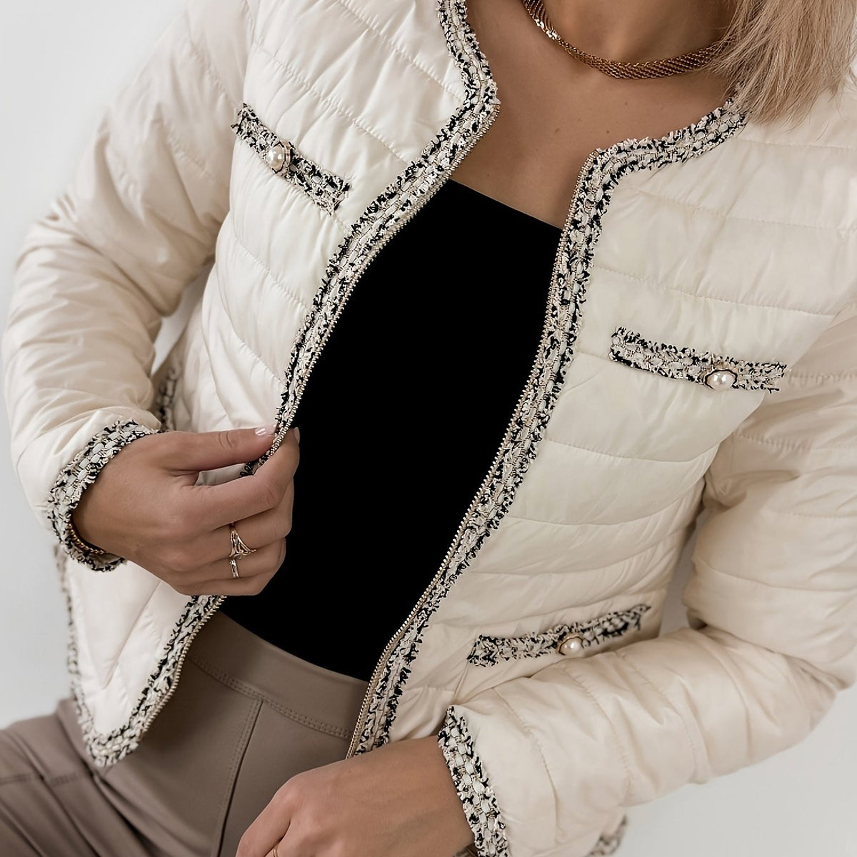 Ginevra | Damestrui met Ronde Hals – Warme Elegante Trui met Lange Mouwen