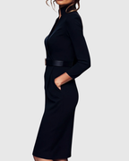 Serilda | Dames Midi Kokerjurk – Elegante Werkjurk