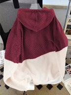 Ismerie | Pluche dames-sweatshirt met capuchon – Zachte pullover met lange mouwen