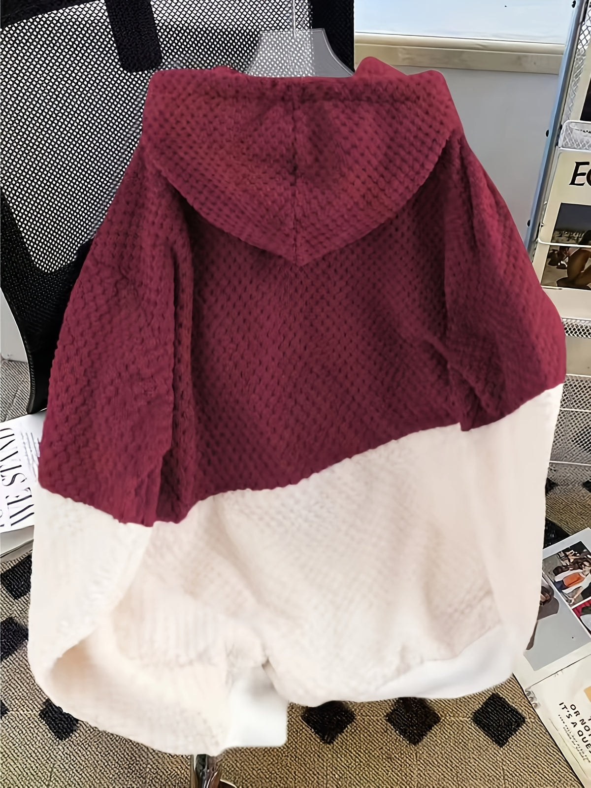 Ismerie | Pluche dames-sweatshirt met capuchon – Zachte pullover met lange mouwen