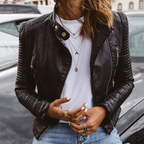 Annelien | Dames Leren Jas – Tijdloos Leren Jack voor Dames