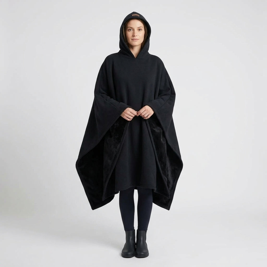 Peravelle | Oversized hoodie voor dames – zijdezacht gevoerd, warme en knusse pullover