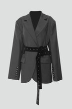 Blaire | Dames Smart Casual Blazer – Getailleerde Blazer met Ceintuur en Lange Mouwen