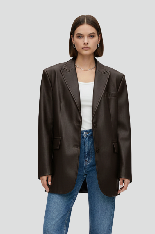 Alice | Dames Getailleerde Blazer – Jas met Reverskraag en Knopen aan de Voorkant
