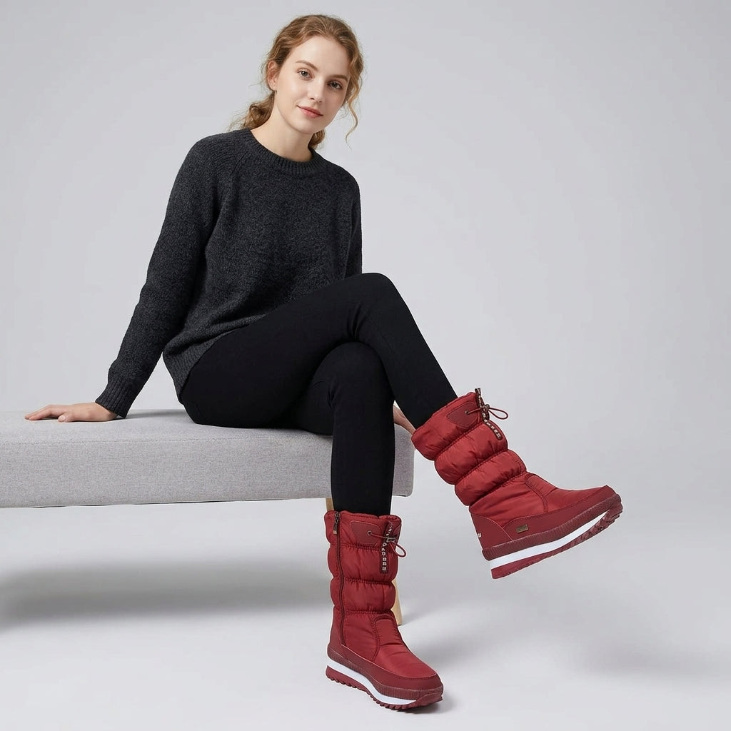 Mirellisse | Waterdichte sneeuwlaarzen voor dames – Warme fleecevoering