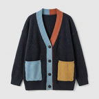 Caelienne | Oversized damesvest – met knopen aan de voorkant, zakken aan de voorkant