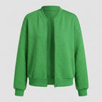 Gessica | Dames Vestjasje met Ritssluiting, Effen Kleur & Casual Pasvorm
