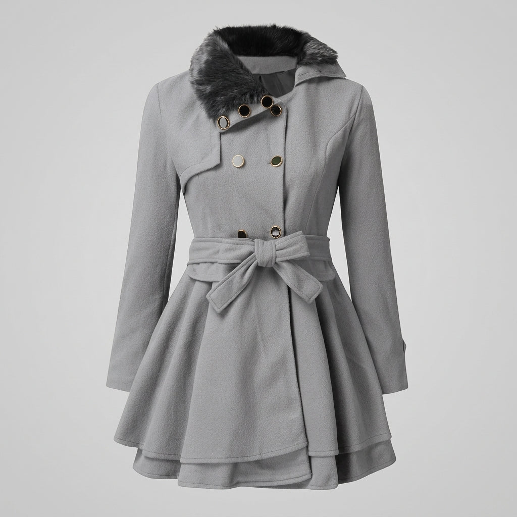 Therylia | Vintage trenchcoat voor dames – met ceintuur in de taille