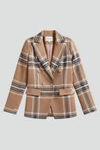 Vivienne | Blazer met structuur voor dames – gestructureerde pasvorm, klassieke revers