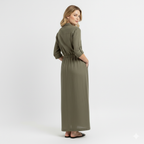 Oriel | Lange shirtjurk voor dames – lange mouwen, knoopsluiting