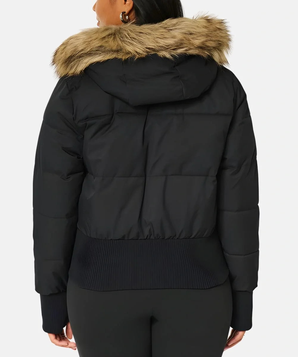 Annabel | Gewatteerde winterjas voor dames met afneembare capuchon en elastische manchetten
