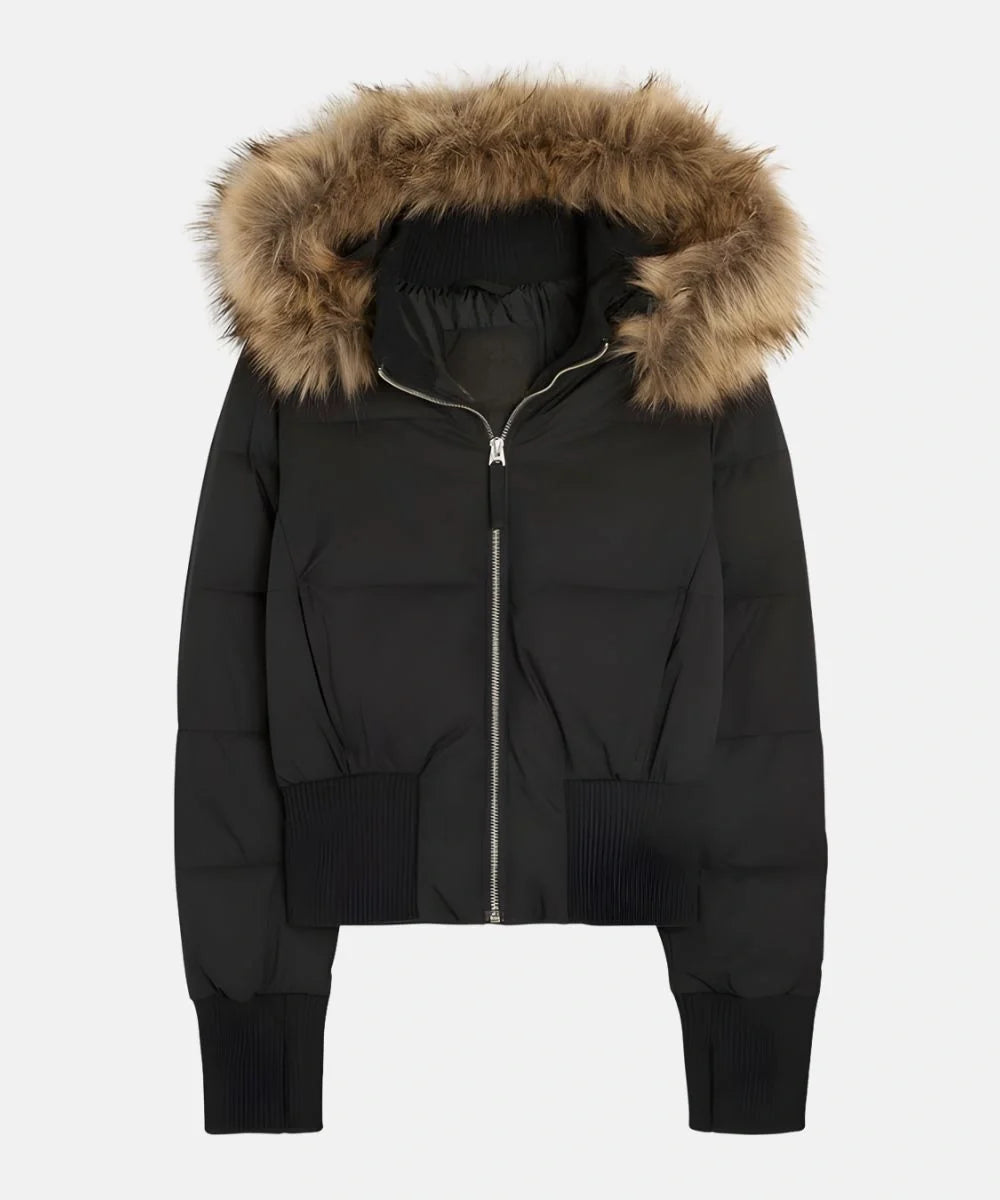 Annabel | Gewatteerde winterjas voor dames met afneembare capuchon en elastische manchetten