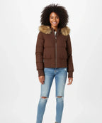 Annabel | Gewatteerde winterjas voor dames met afneembare capuchon en elastische manchetten
