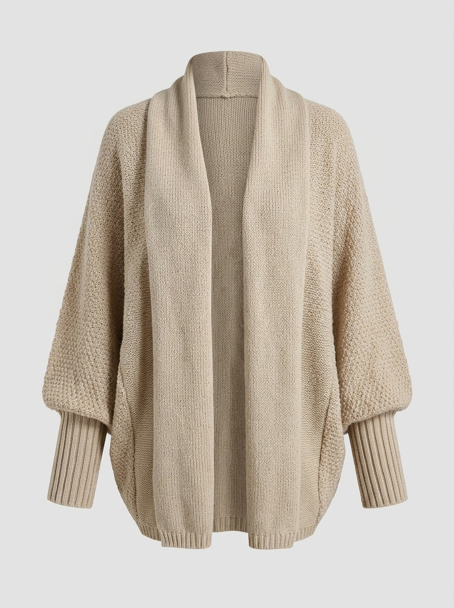 Eleanora | Halflang vest voor dames – losse pasvorm, sjaalkraag