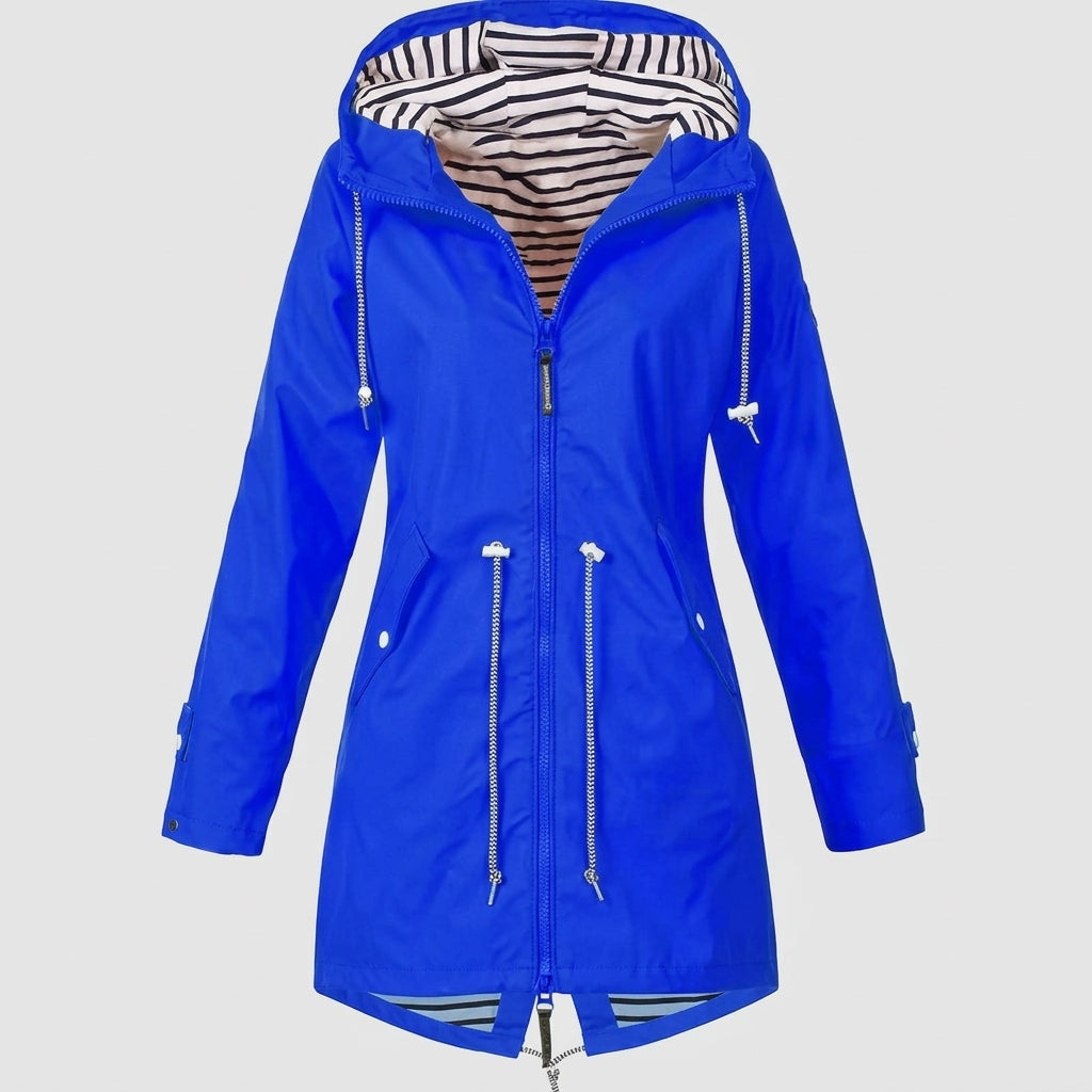 Evelina | Dames Regenjas – Waterdichte Outdoor Jas, Winddicht met Verstelbare Capuchon