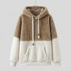 Ismerie | Pluche dames-sweatshirt met capuchon – Zachte pullover met lange mouwen