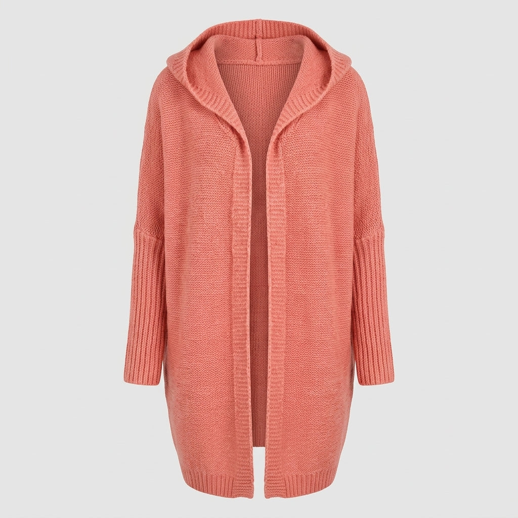Vaerelle | Oversized damesvest met capuchon – knielengte