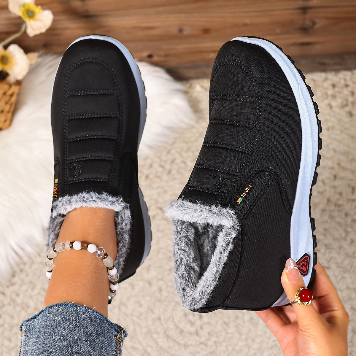 Abelina | Winter-sneakers voor dames met warme voering en antislipzool
