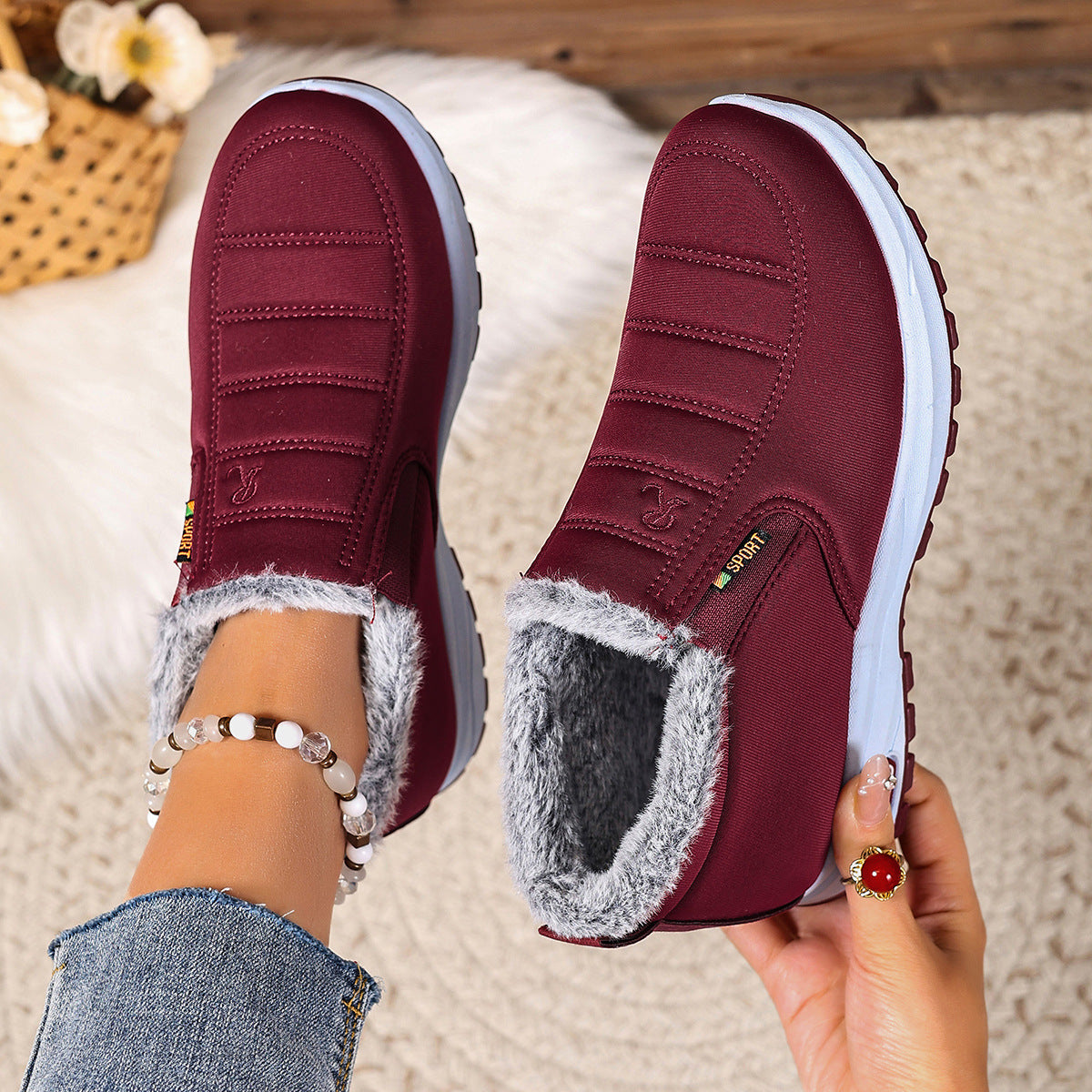 Abelina | Winter-sneakers voor dames met warme voering en antislipzool