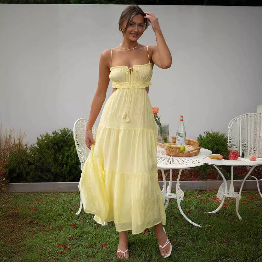 Nalia | Maxijurk voor dames – Elegante, casual jurk met gelaagde rok