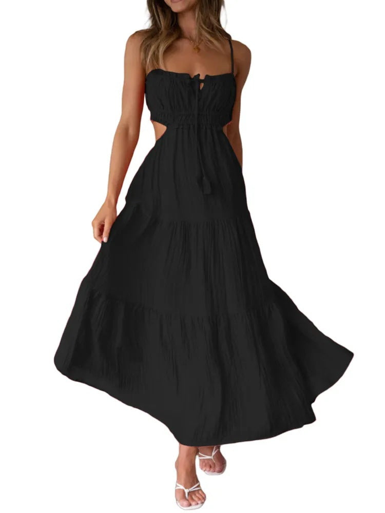 Nalia | Maxijurk voor dames – Elegante, casual jurk met gelaagde rok