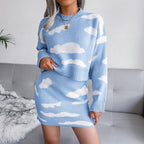 Inessa | Cloud Knit-set voor dames, bestaande uit een trui met lange mouwen en een minirok