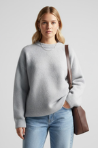 Kerensa | Damestrui – ronde hals, relaxte pasvorm, pullover met verlaagde schouders