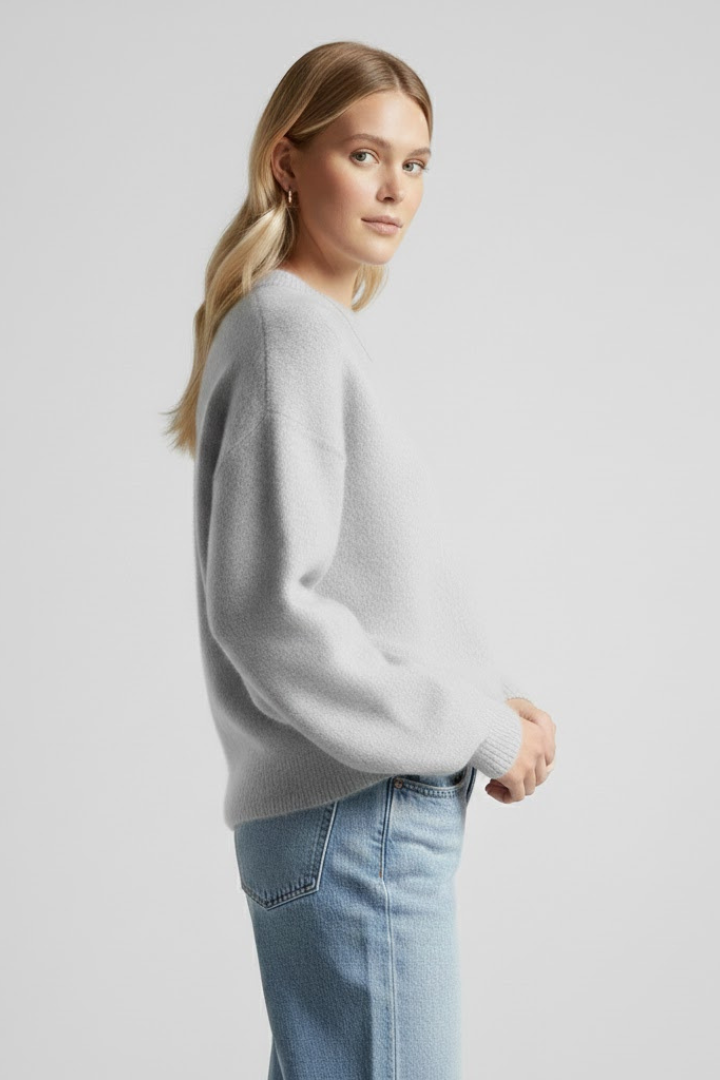Kerensa | Damestrui – ronde hals, relaxte pasvorm, pullover met verlaagde schouders