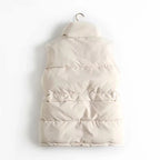 Abigaël | Dames Gewatteerde Bodywarmer – Lichtgewicht Puffer Vest met Ritssluiting en Zijzakken