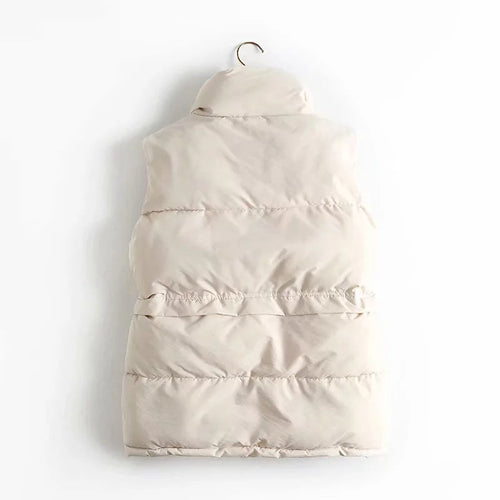 Abigaël | Dames Gewatteerde Bodywarmer – Lichtgewicht Puffer Vest met Ritssluiting en Zijzakken
