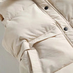 Abigaël | Dames Gewatteerde Bodywarmer – Lichtgewicht Puffer Vest met Ritssluiting en Zijzakken
