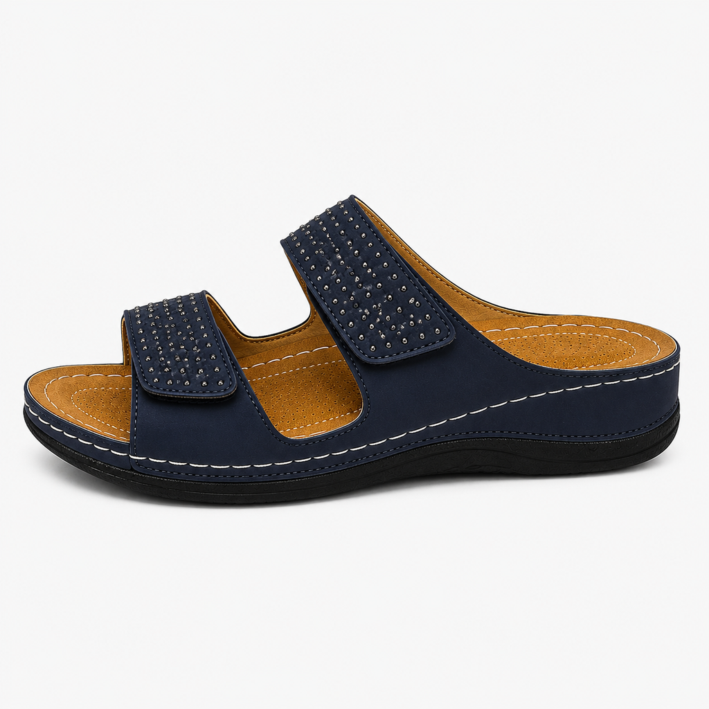Elanisse | Damessandalen – Stijlvolle, comfortabele leren schoenen met sleehak