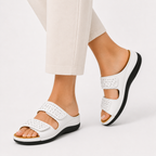 Elanisse | Damessandalen – Stijlvolle, comfortabele leren schoenen met sleehak