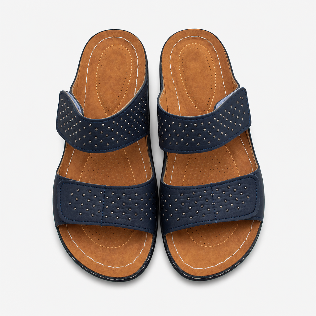 Elanisse | Damessandalen – Stijlvolle, comfortabele leren schoenen met sleehak
