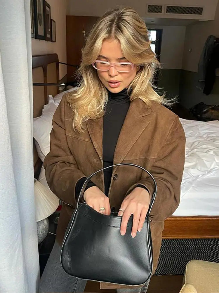 Aaltina | Oversized Winterjas Dames – Warme Polyester Jas met Knoopsluiting & Zijzakken