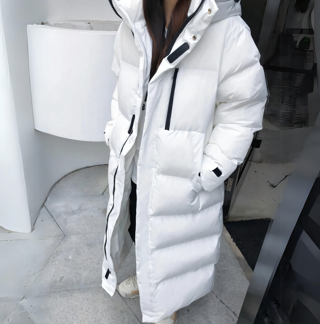 Lisanne | Lange Dames Donsjas – Winddichte Winterjas met Lang Model