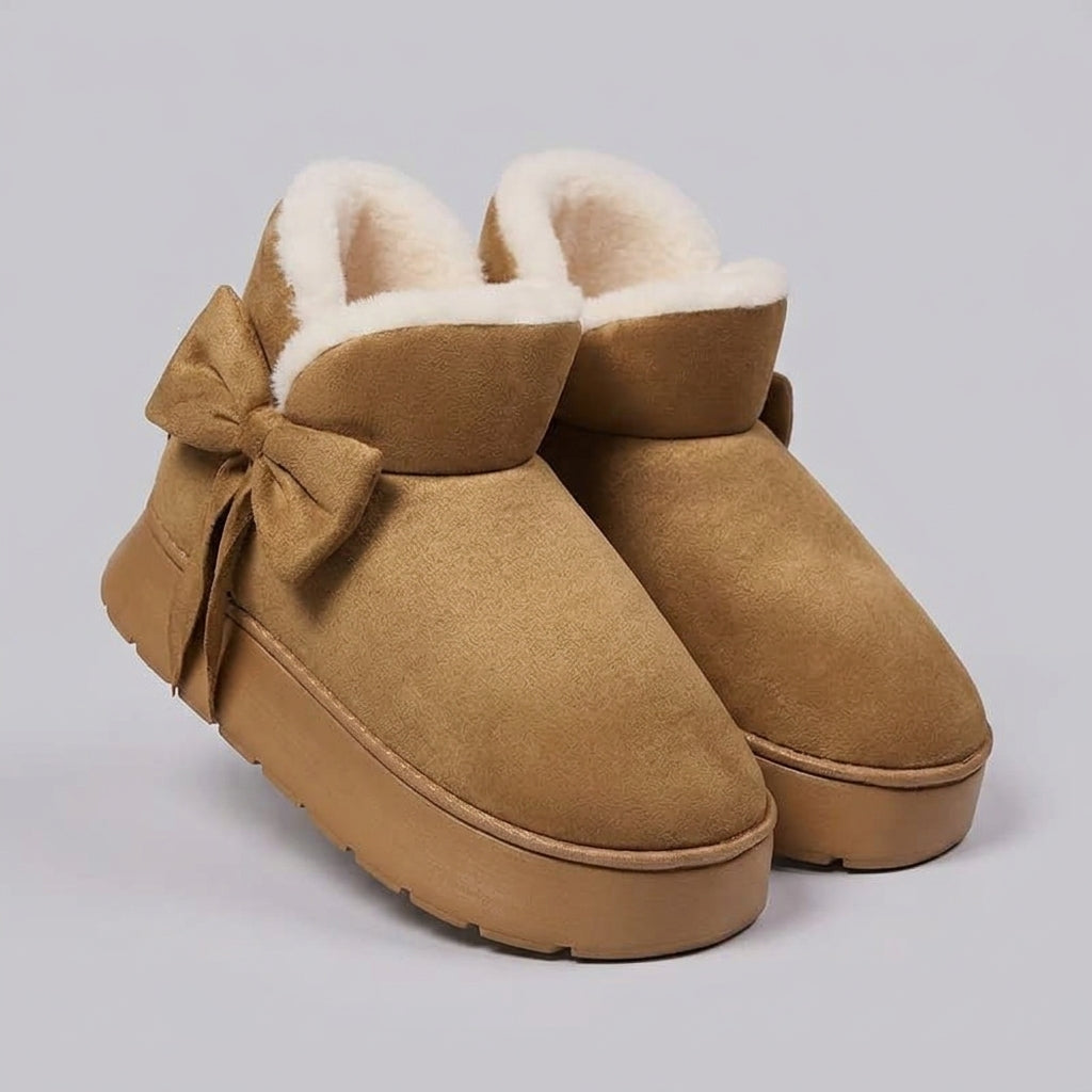 Amoret | Dames Warme Winterlaarzen – Pluche Gevoerde Comfortabele Schoenen met Zachte Zool
