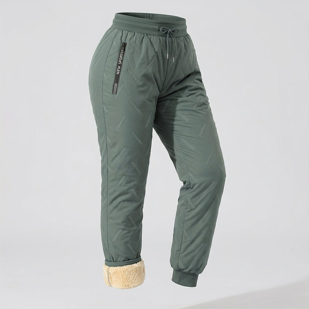 Belisara | Fleecegevoerde winterbroek voor dames – Warme broek met losse pasvorm