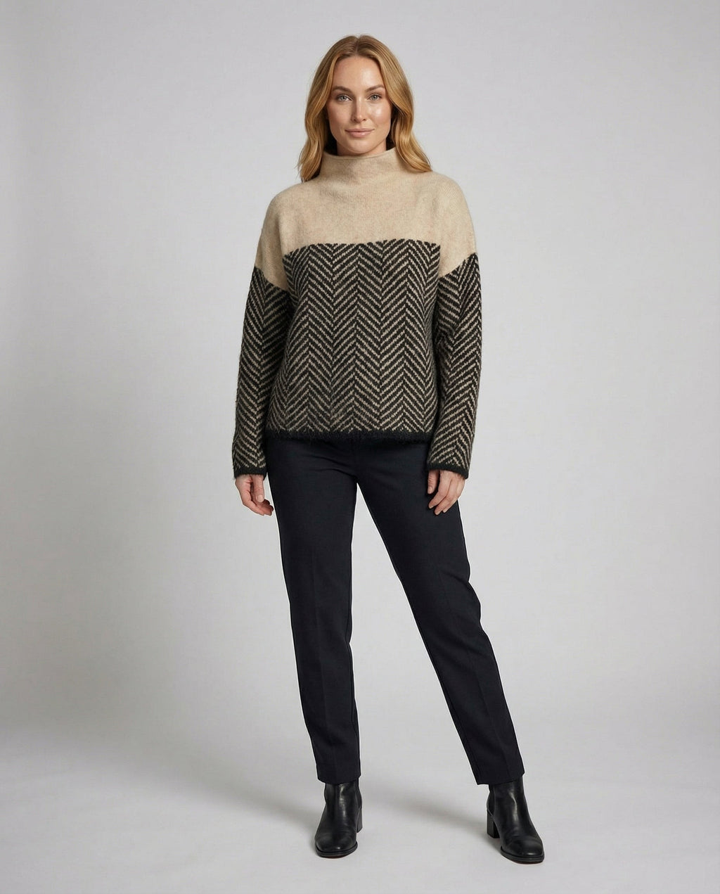 Aisling | Damestrui met col, zachte en elegante gebreide trui